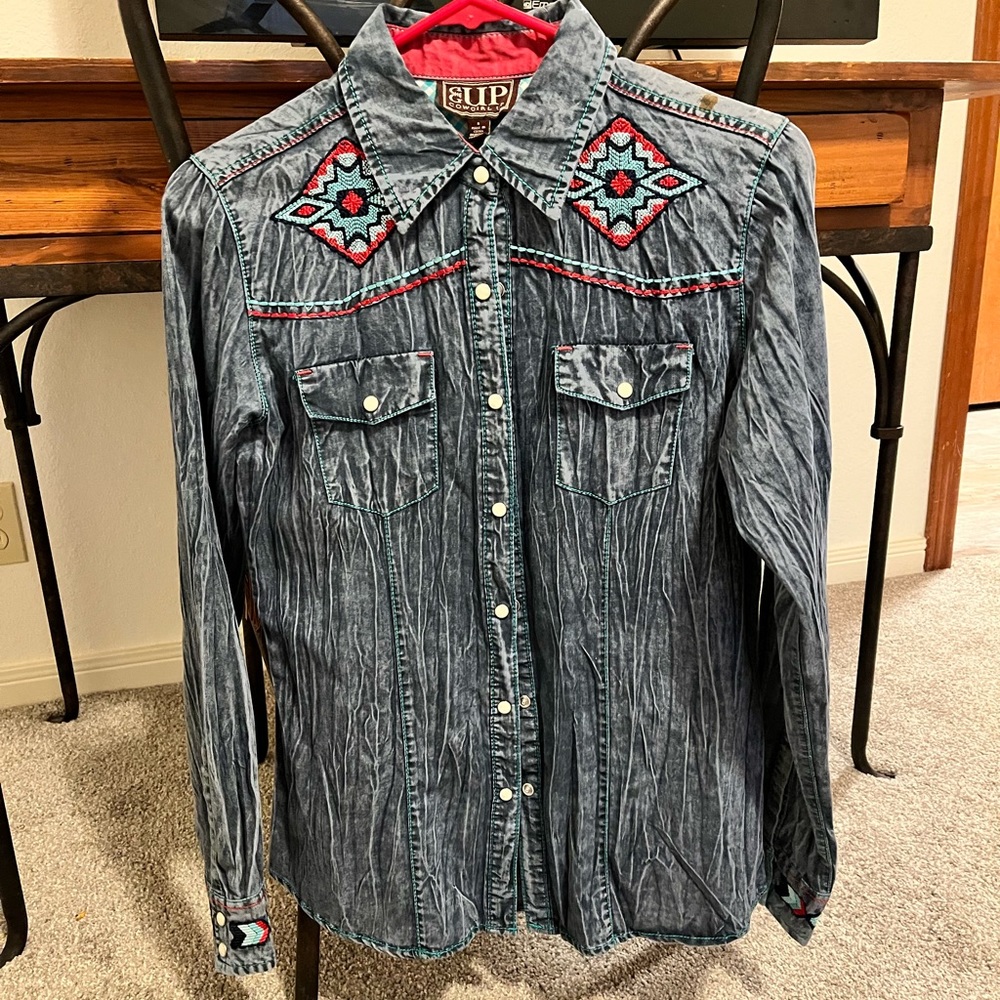 Cowgirl up womens western shirt size small
